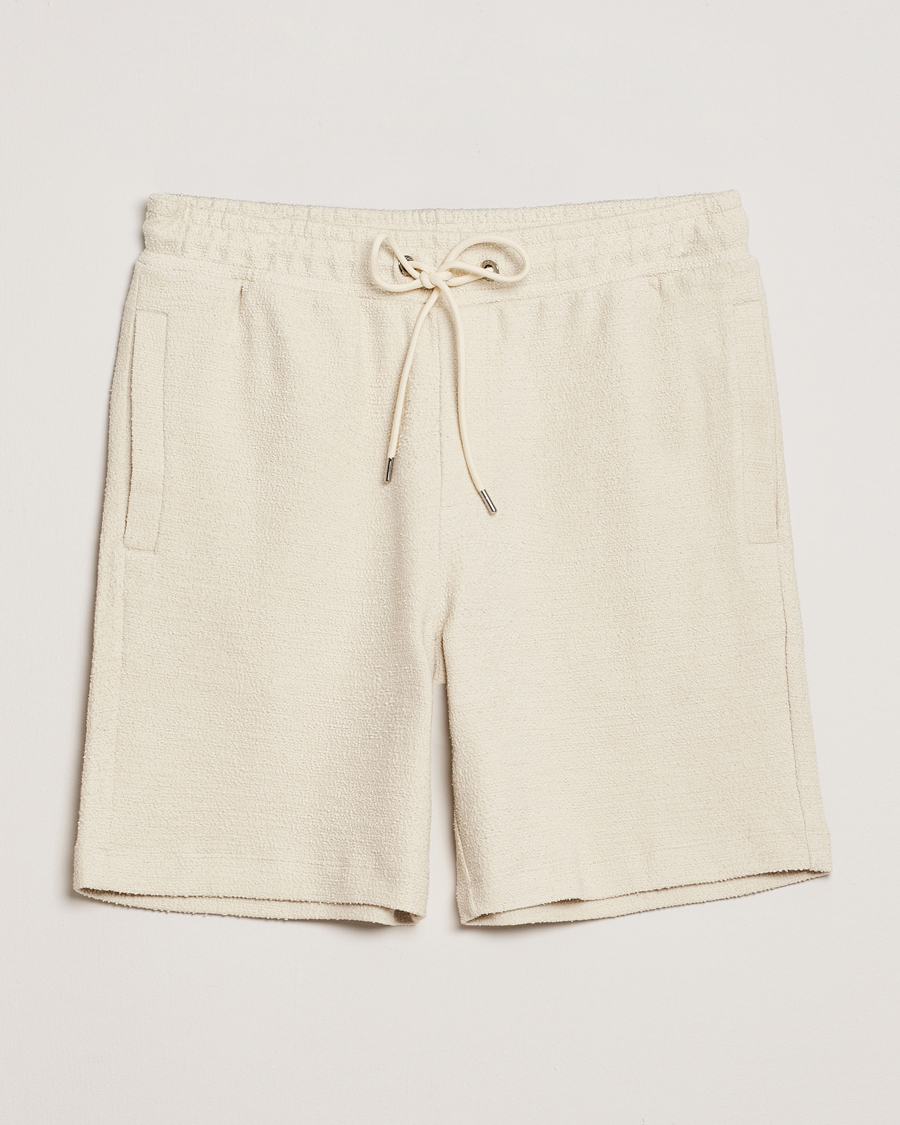 Heren | Korte broek | BOSS BLACK | Leoni Terry Sweatshorts Open White