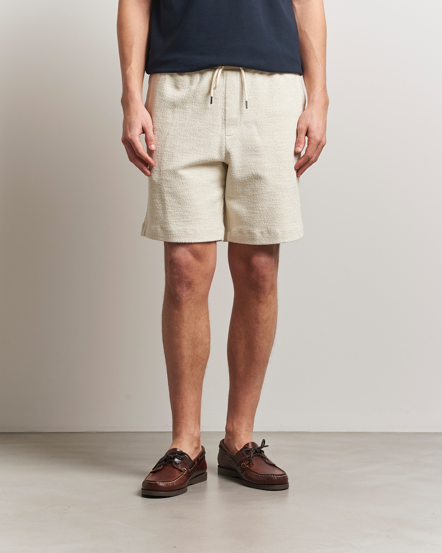 Heren | Korte broek | BOSS BLACK | Leoni Terry Sweatshorts Open White