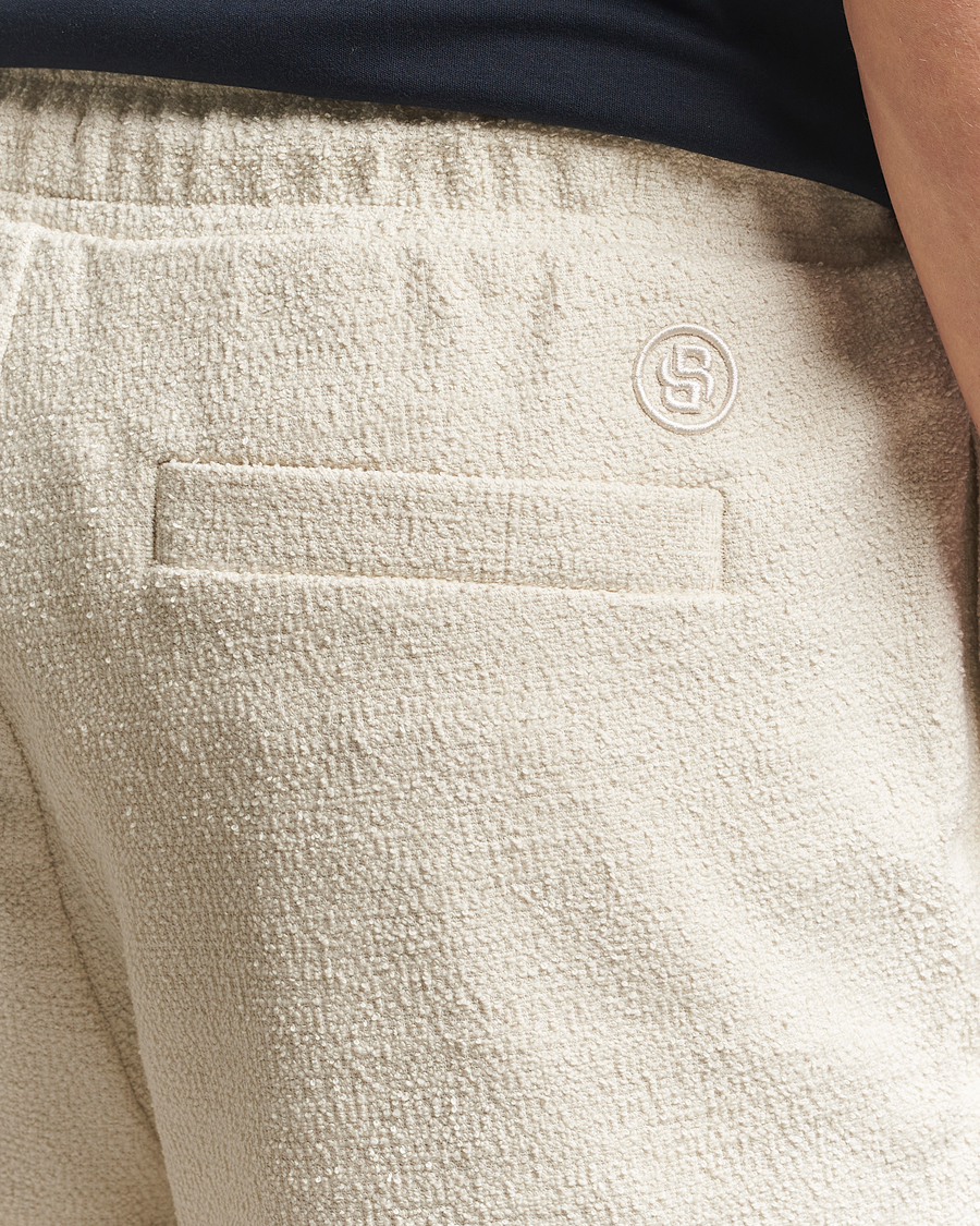 Heren | Korte broek | BOSS BLACK | Leoni Terry Sweatshorts Open White