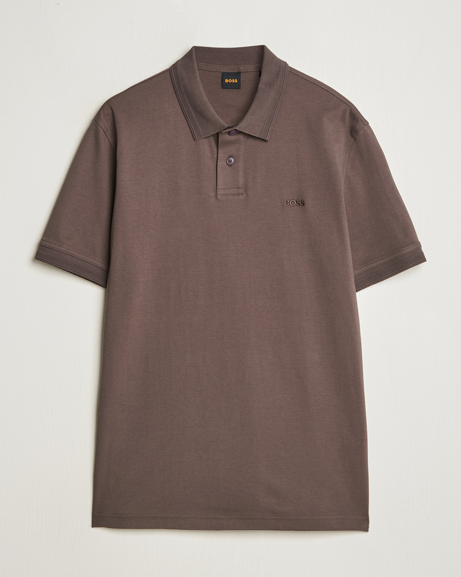 Heren | Polo's | BOSS ORANGE | Interlock Polo Open Brown