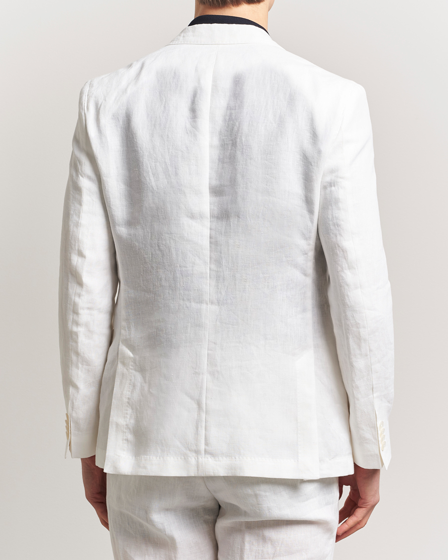 Heren | Blazers | BOSS BLACK | Huge Linen Peak Lapel Blazer White