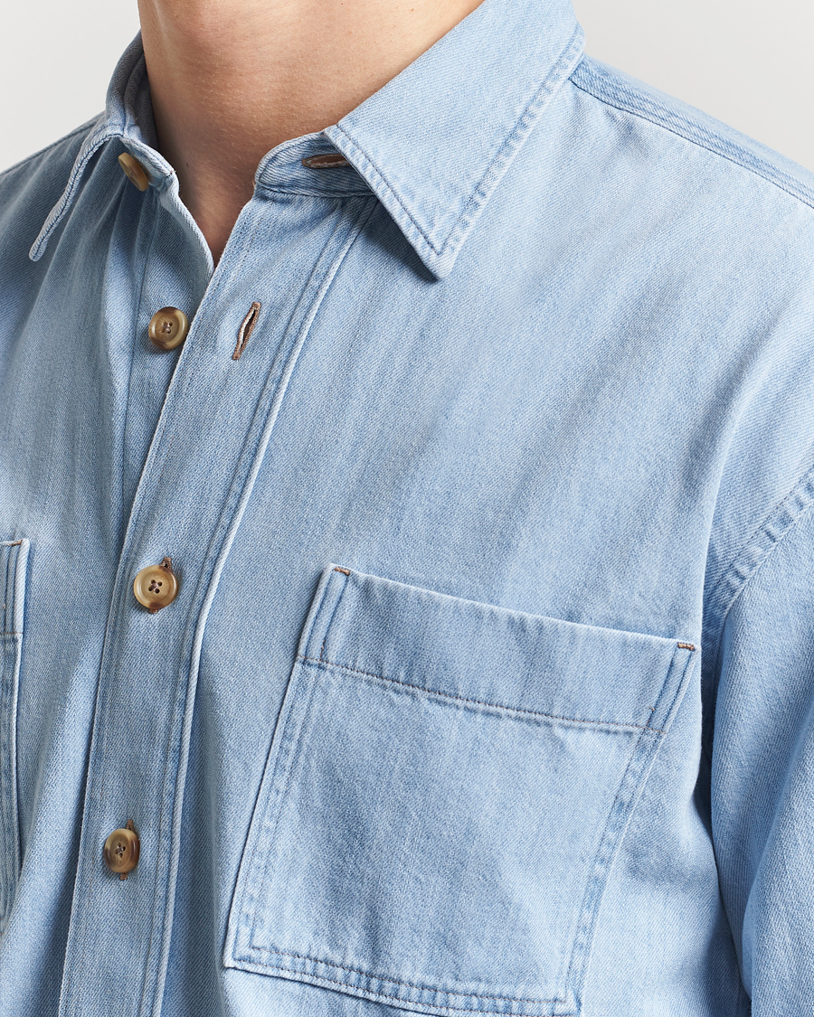 Heren | Overhemden | BOSS BLACK | Cory Denim Overshirt Light Blue