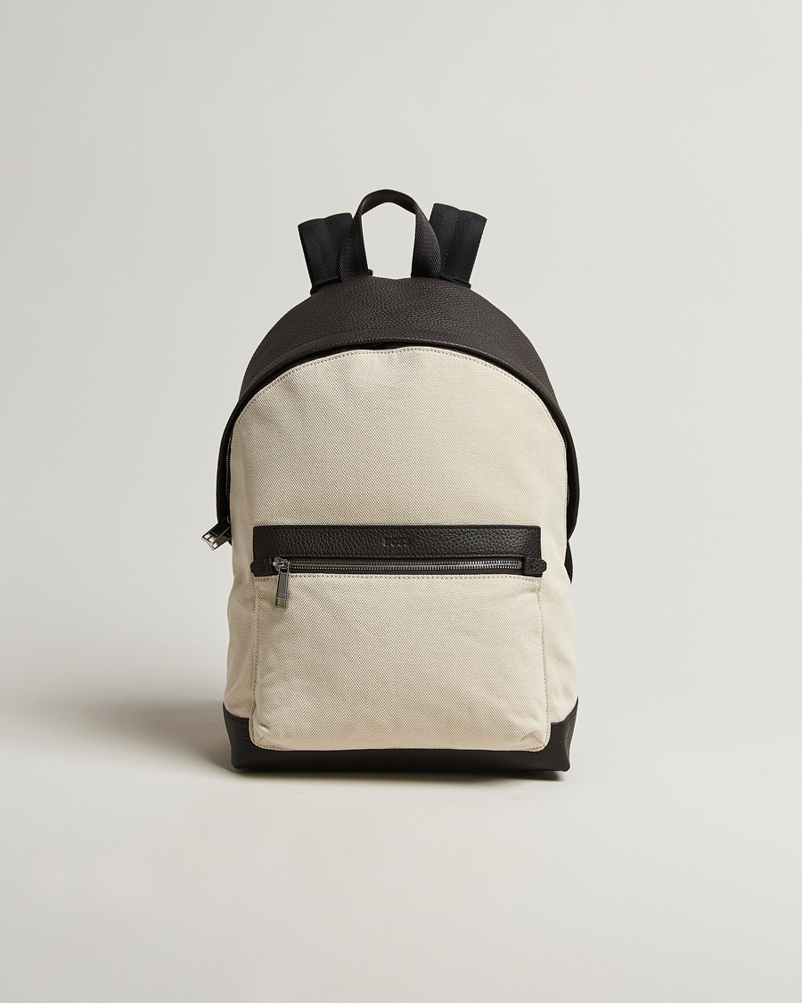 Heren | Tassen | BOSS BLACK | Canvas Backpack Natural
