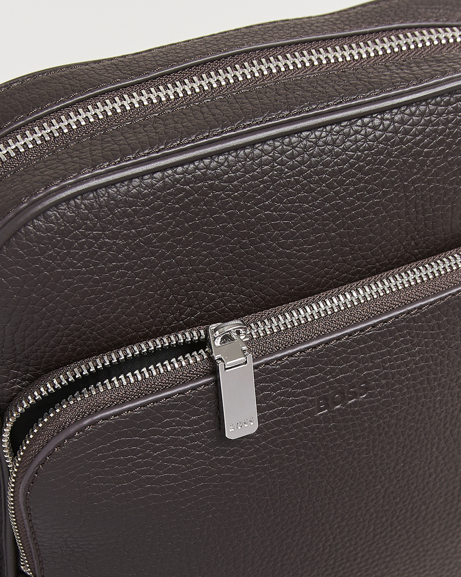 Heren | Tassen | BOSS BLACK | Crosstown Zip Bag Dark Brown