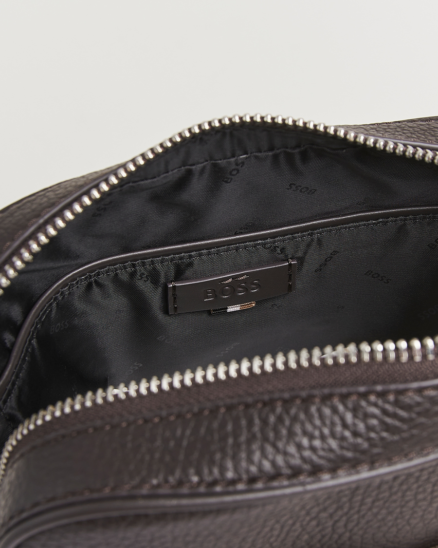 Heren | Tassen | BOSS BLACK | Crosstown Zip Bag Dark Brown