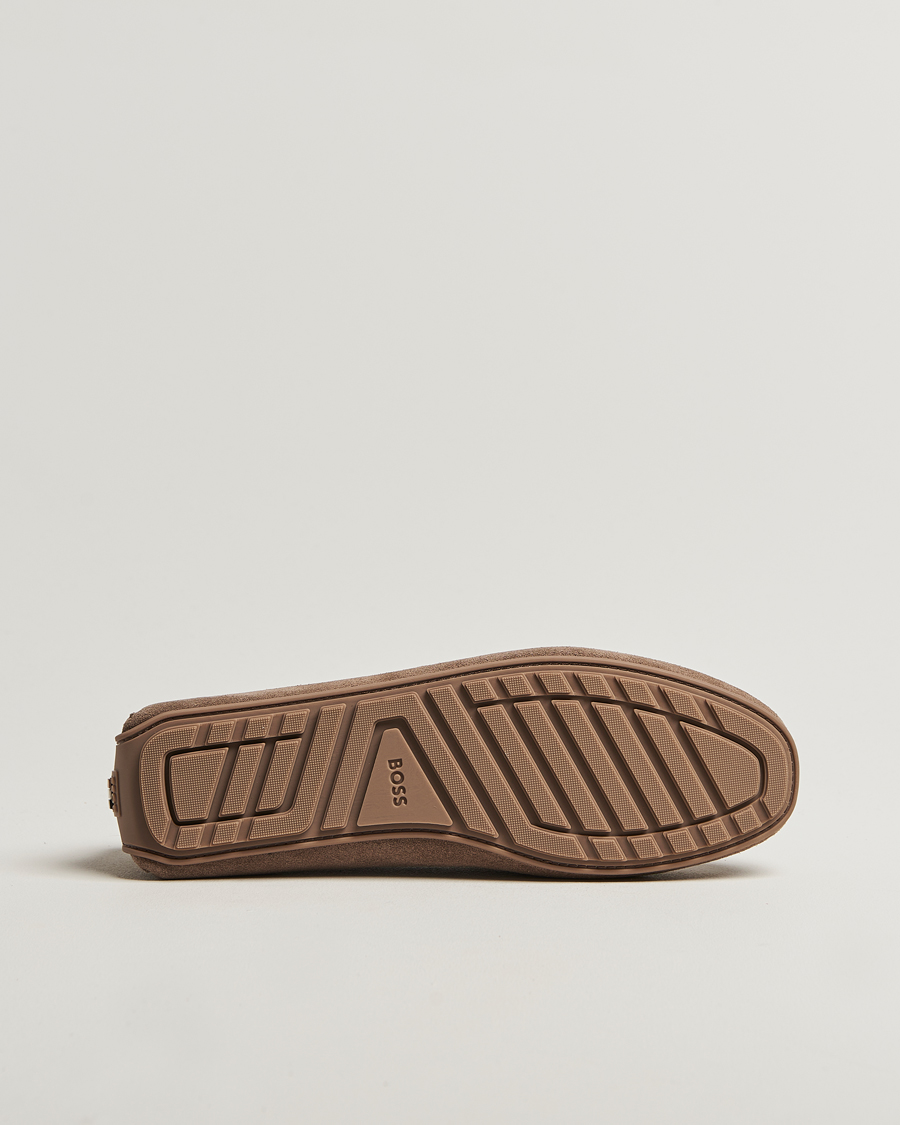 Heren | Instappers | BOSS BLACK | Noel Suede Moccasin Medium Beige