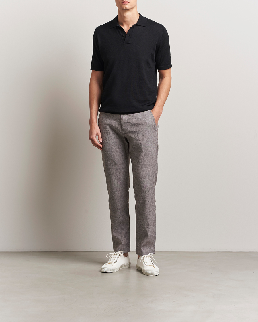 Heren | Broeken | BOSS ORANGE | Sanderson Linen Pants Open Brown