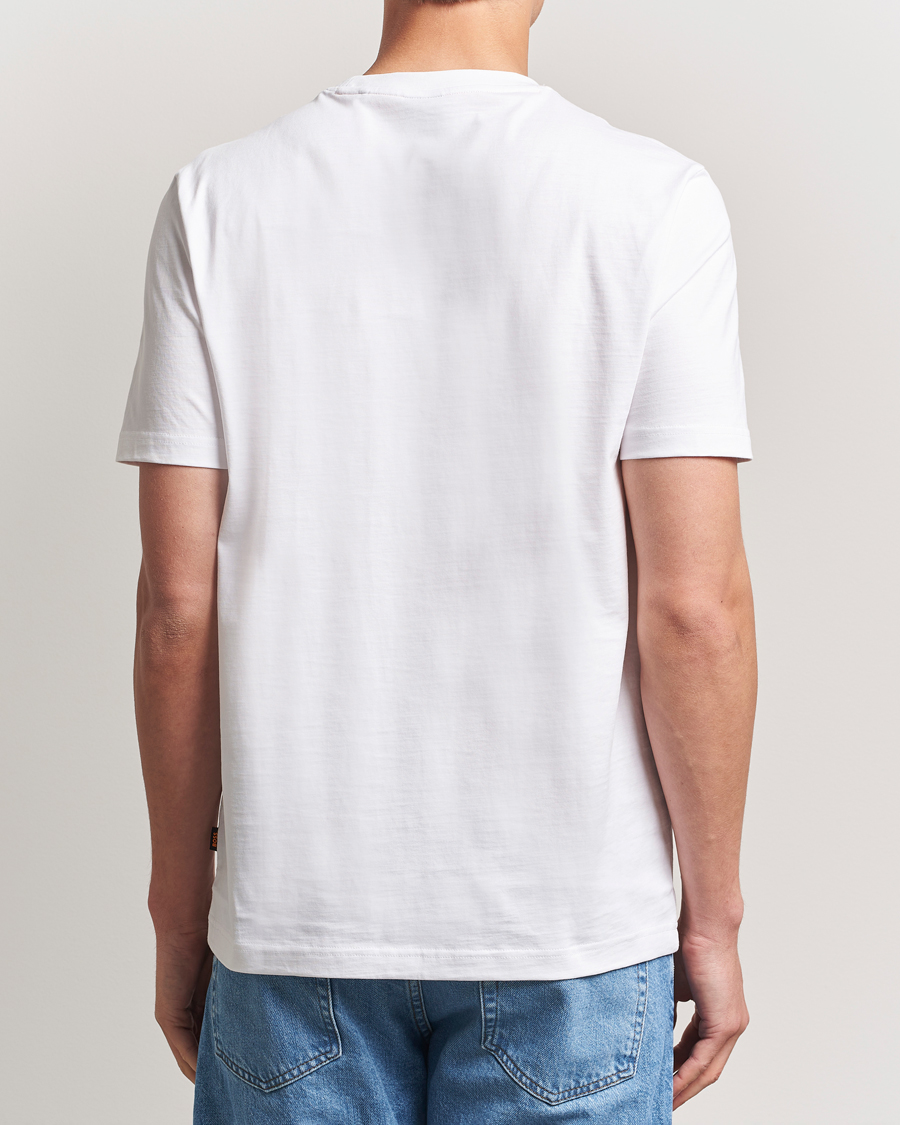 Heren | T-shirts | BOSS ORANGE | Dunetrace Printed Crew Neck T-Shirt White