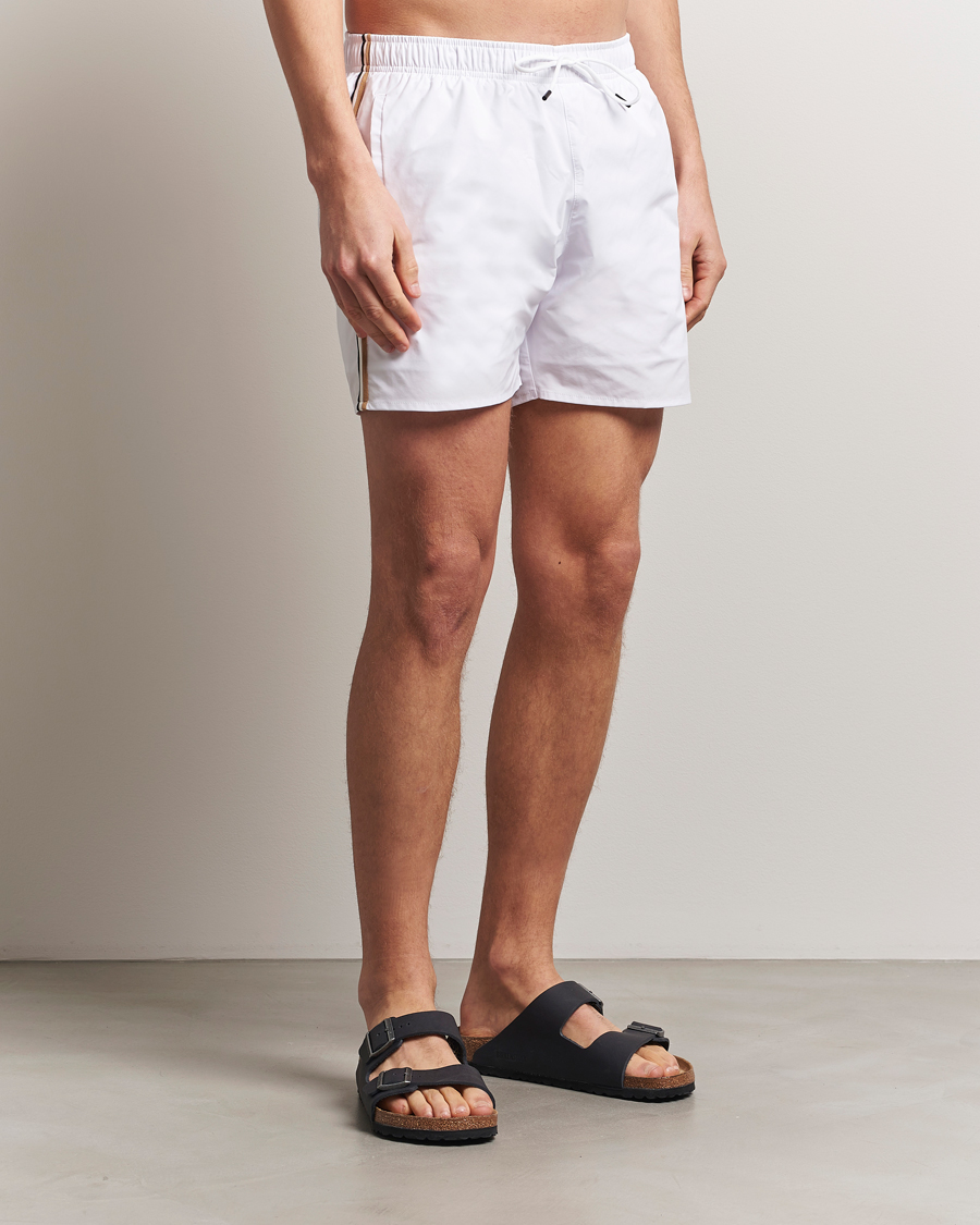 Heren | Zwembroek | BOSS BLACK | Iconic Swimshort White