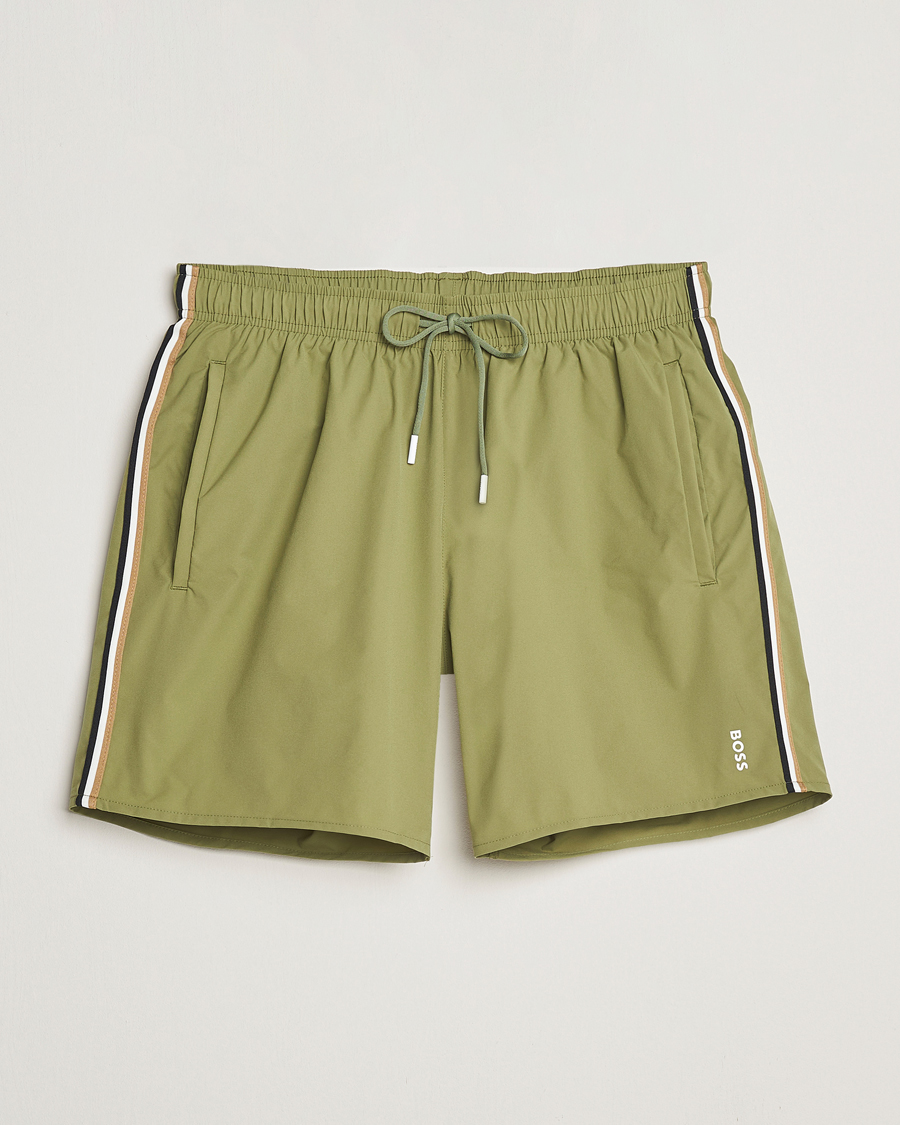 Heren | Zwembroek | BOSS BLACK | Iconic Swimshort Medium Green