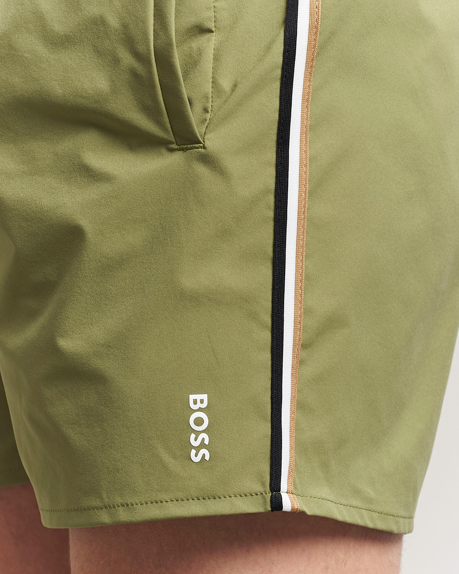 Heren | Zwembroek | BOSS BLACK | Iconic Swimshort Medium Green
