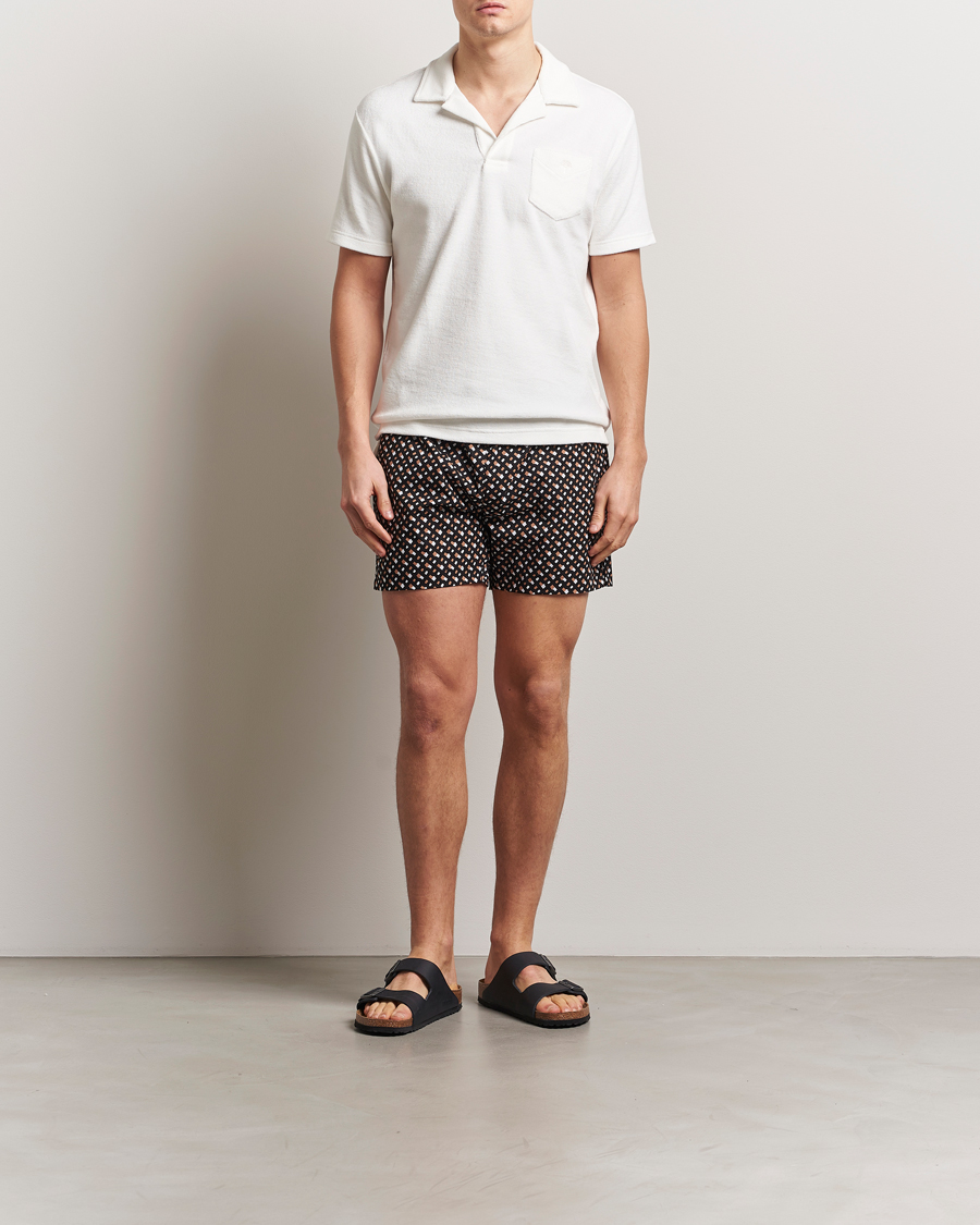 Heren | Zwembroek | BOSS BLACK | Manu Monogram Swimshorts Black