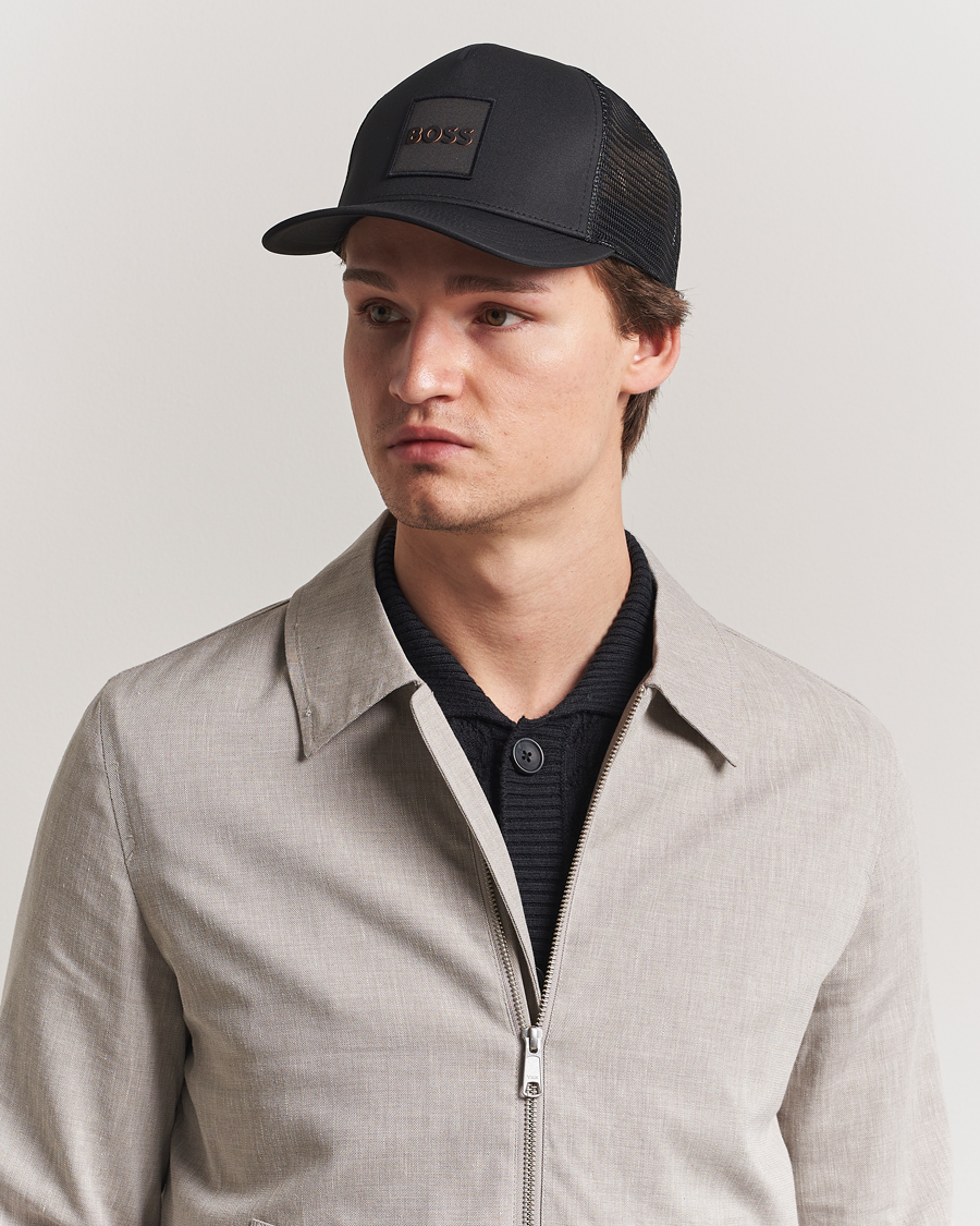 Heren | BOSS ORANGE Elliot Trucker Cap Black | BOSS ORANGE | Elliot Trucker Cap Black