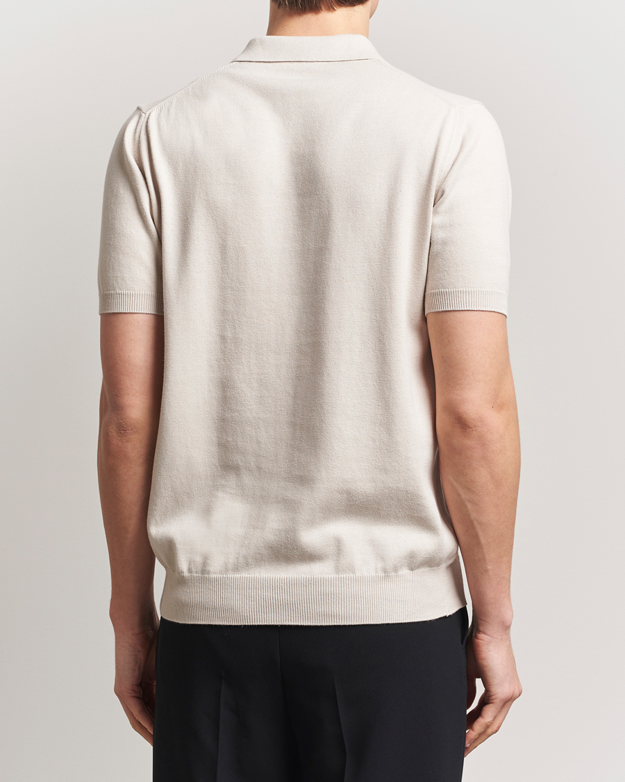Heren | Polo's | Morgano | Supersoft Egyptian Cotton Polo Light Beige