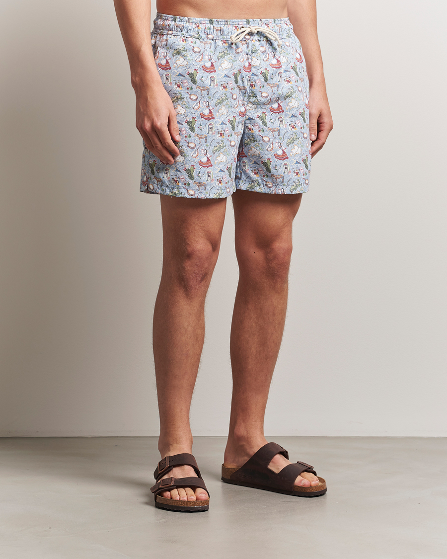 Heren | Zwembroek | Ripa Ripa | Printed Swimshorts Blue