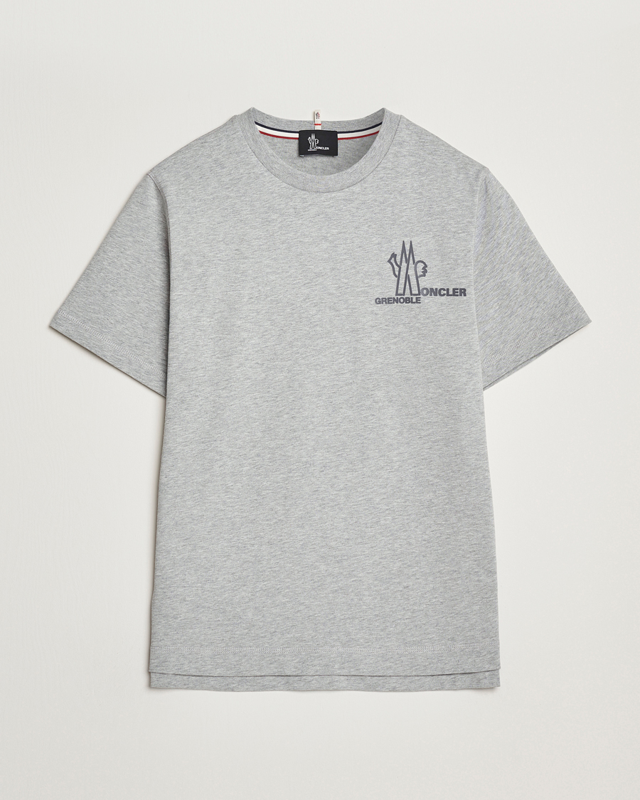 Heren | T-shirts | Moncler Grenoble | Logo T-Shirt Heather Grey