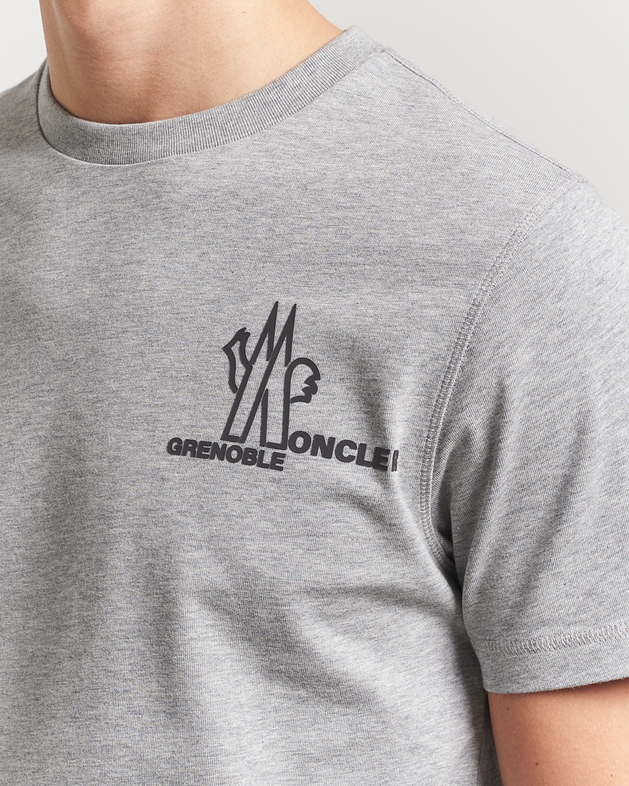 Heren | T-shirts | Moncler Grenoble | Logo T-Shirt Heather Grey
