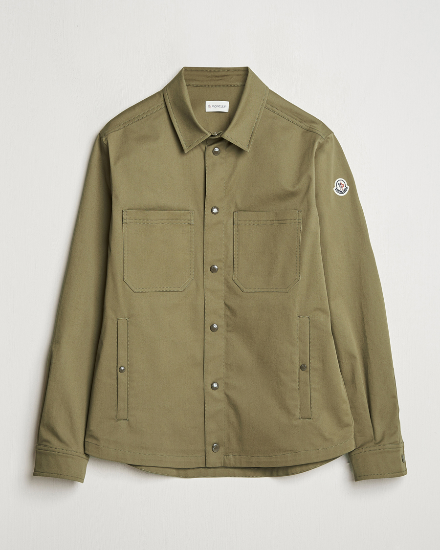 Heren | Overhemden | Moncler | Cotton Overshirt Olive