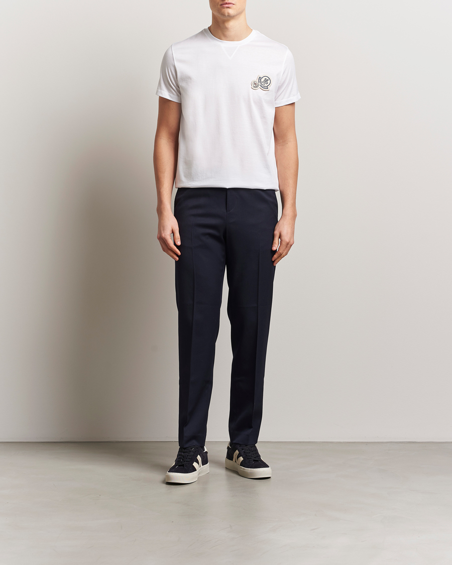 Heren | T-shirts | Moncler | Double Logo T-Shirt White