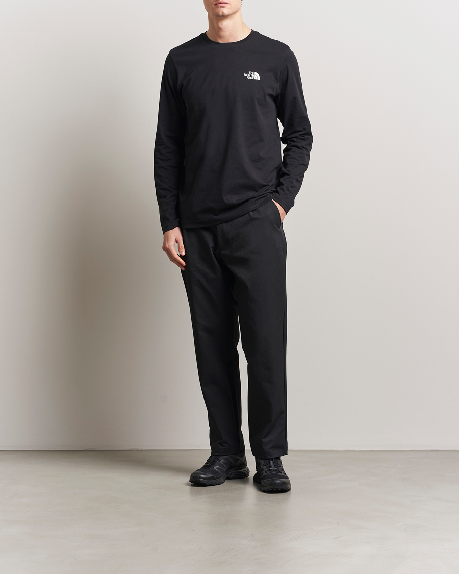 Heren | T-shirts | The North Face | Simple Dome Long Sleeve T-Shirt Black