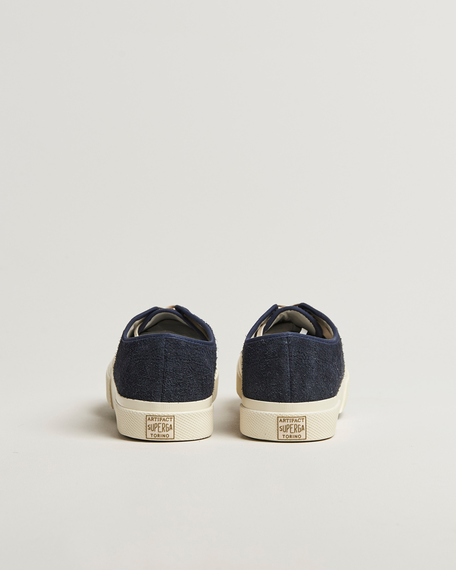 Heren | Sneakers | Superga | 2432 Works Hairy Suede Navy