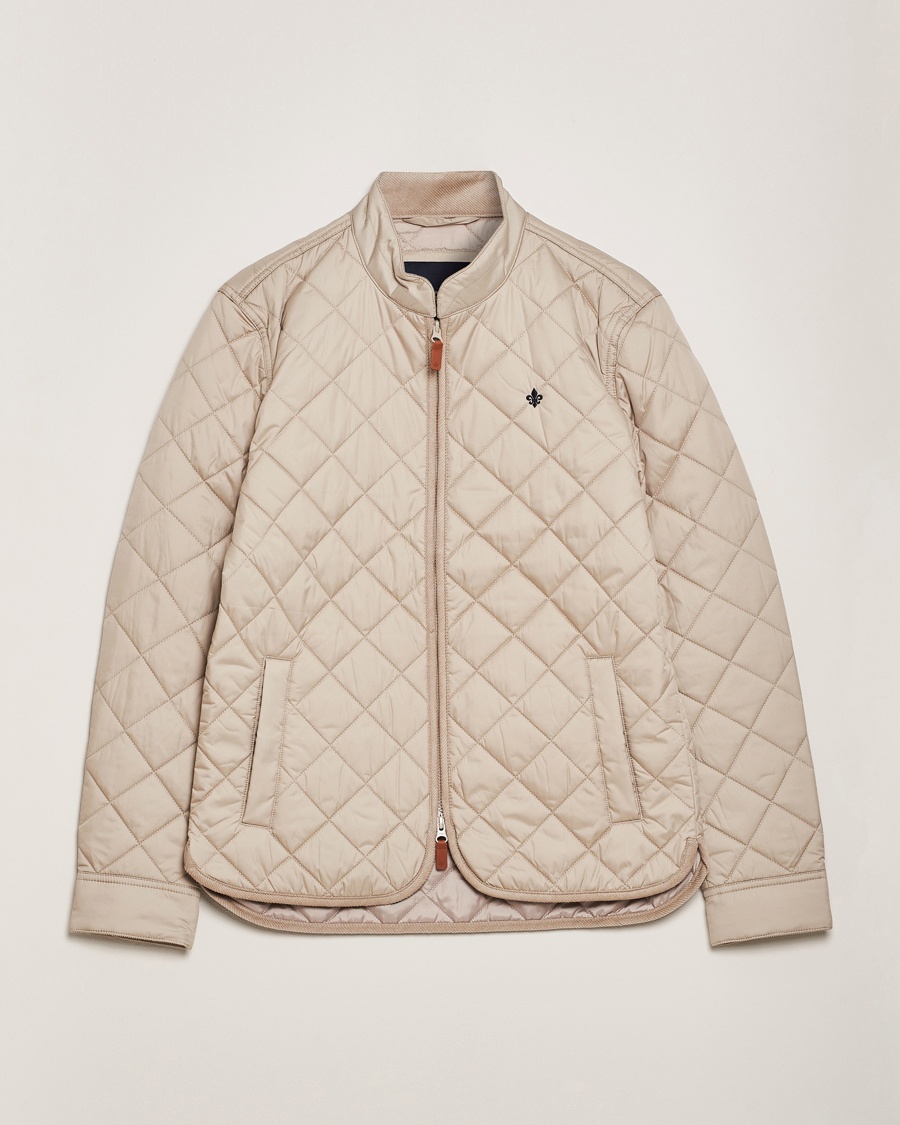 Heren | Jassen | Morris | Teddy Quilted Jacket Beige