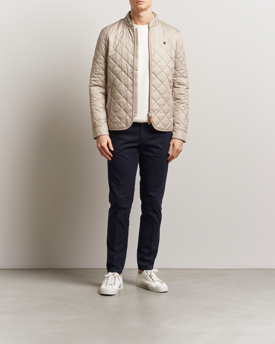 Heren | Jassen | Morris | Teddy Quilted Jacket Beige