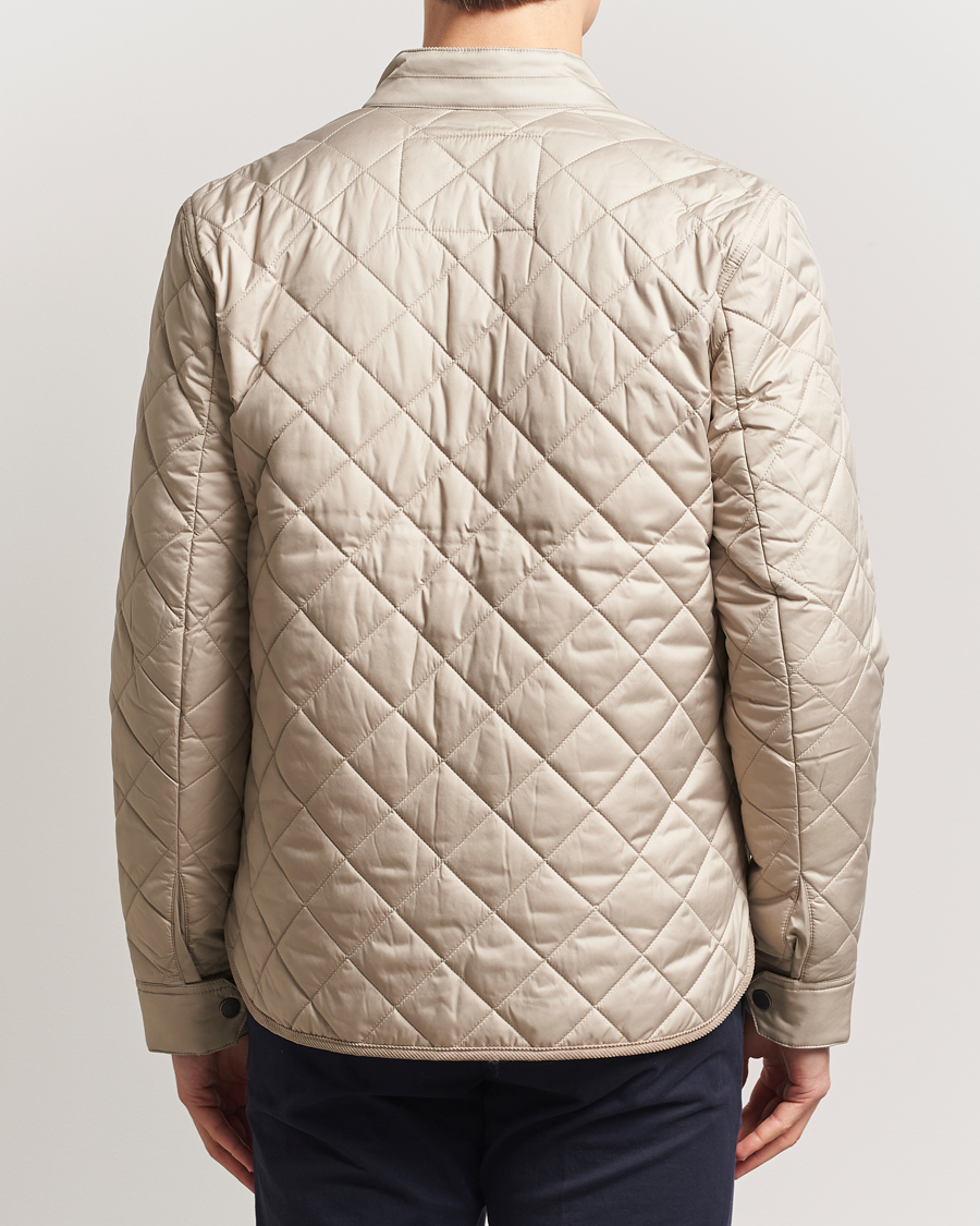 Heren | Jassen | Morris | Teddy Quilted Jacket Beige