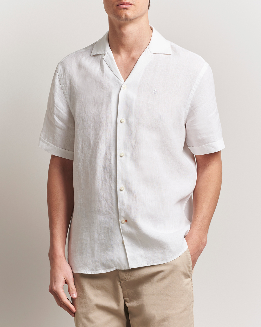 Heren | Overhemden | Morris | Resort Linen Shirt White