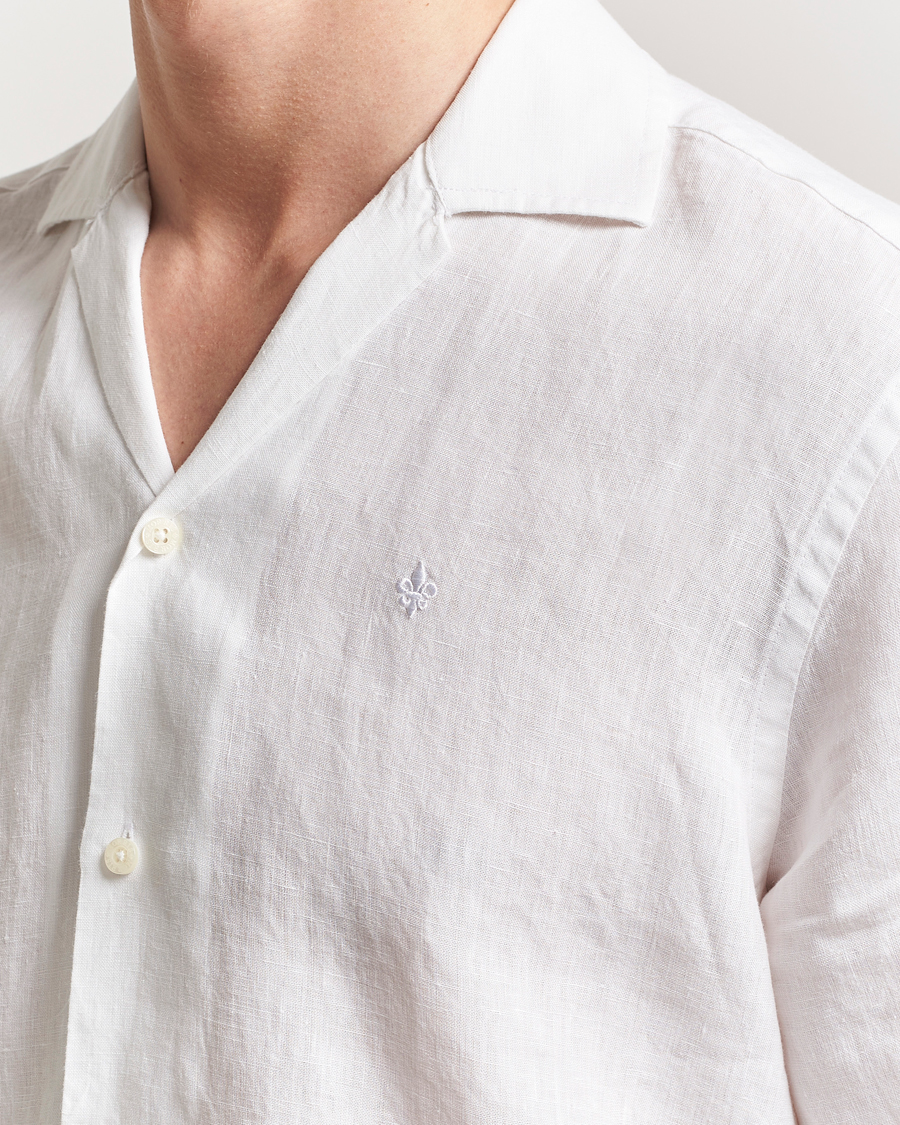 Heren | Overhemden | Morris | Resort Linen Shirt White
