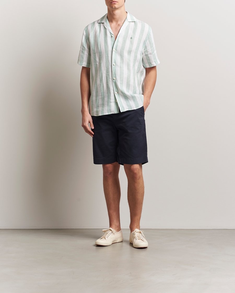 Heren | Overhemden | Morris | Resort Linen Shirt Green