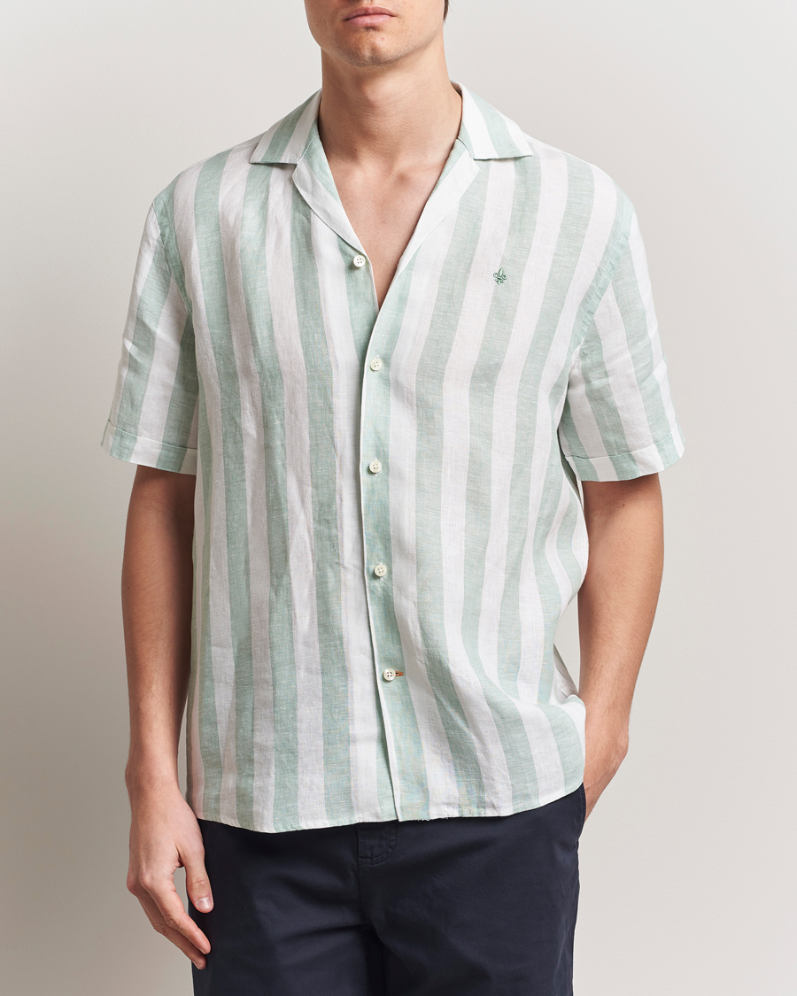 Heren | Overhemden | Morris | Resort Linen Shirt Green