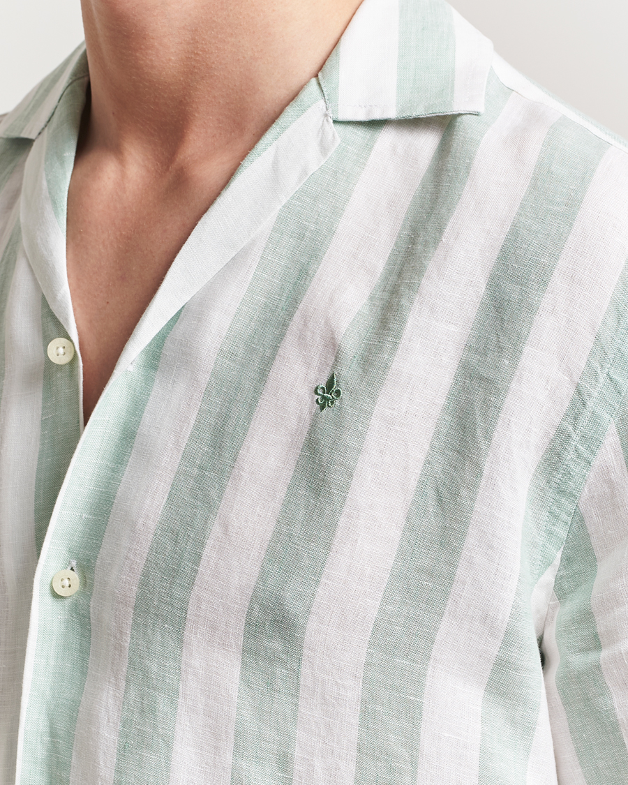 Heren | Overhemden | Morris | Resort Linen Shirt Green