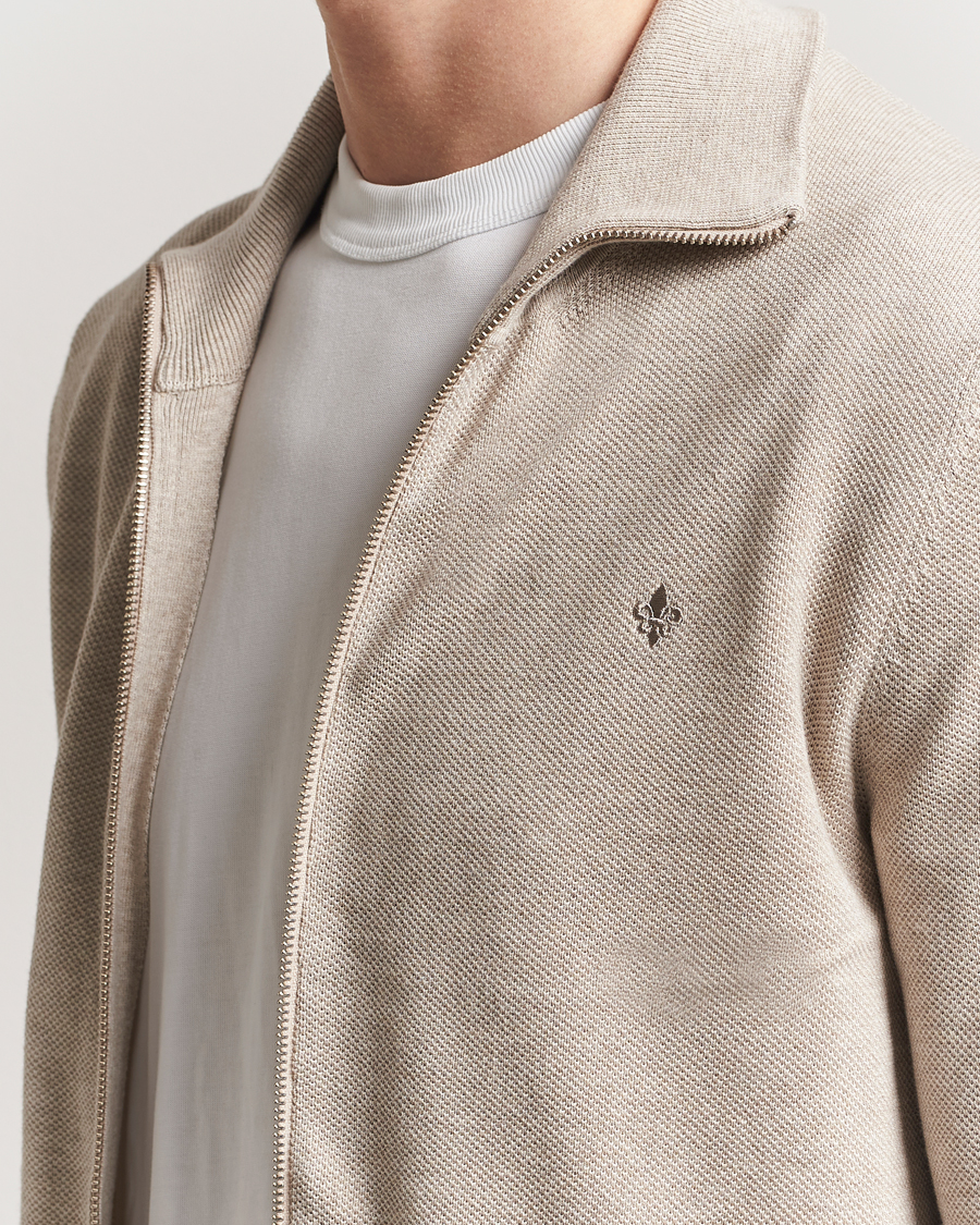Heren | Truien | Morris | Jake Zip Cardigan Khaki