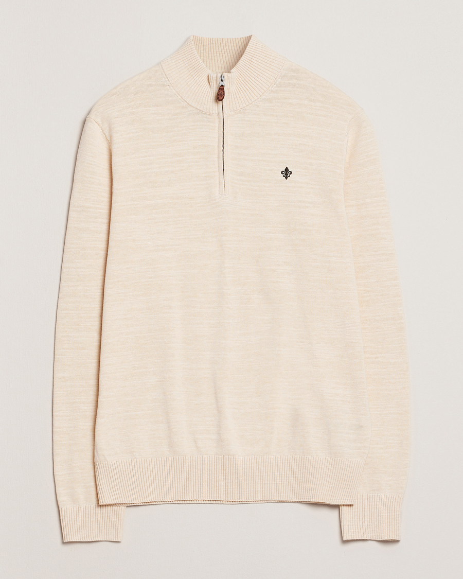 Heren | Truien | Morris | Randall Half Zip Off White