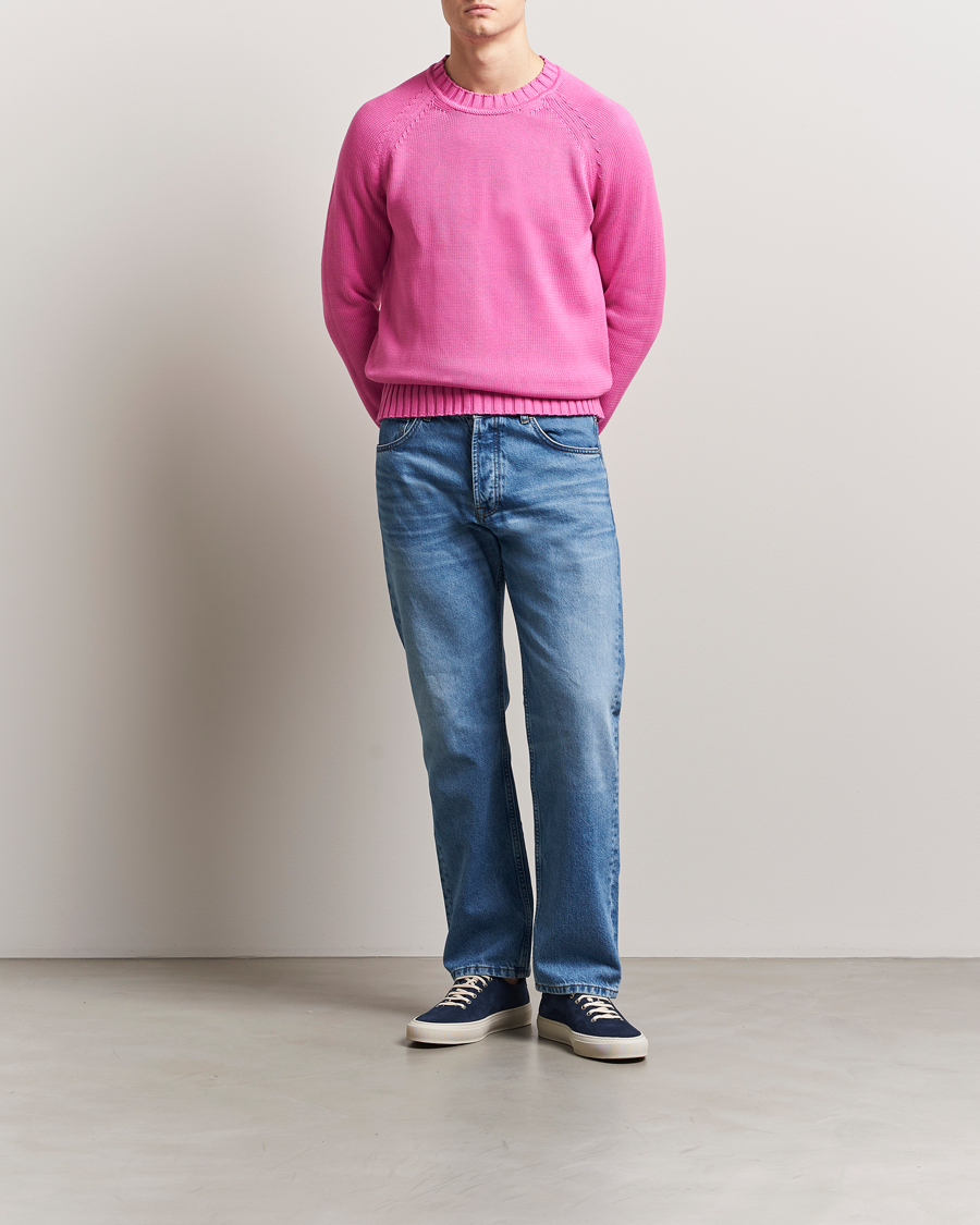 Heren | Truien | Morris | Brooks Crew O-Neck Cerise