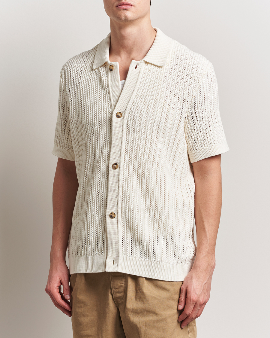 Heren | Overhemden | Morris | Connors Short Sleeve Shirt Off White