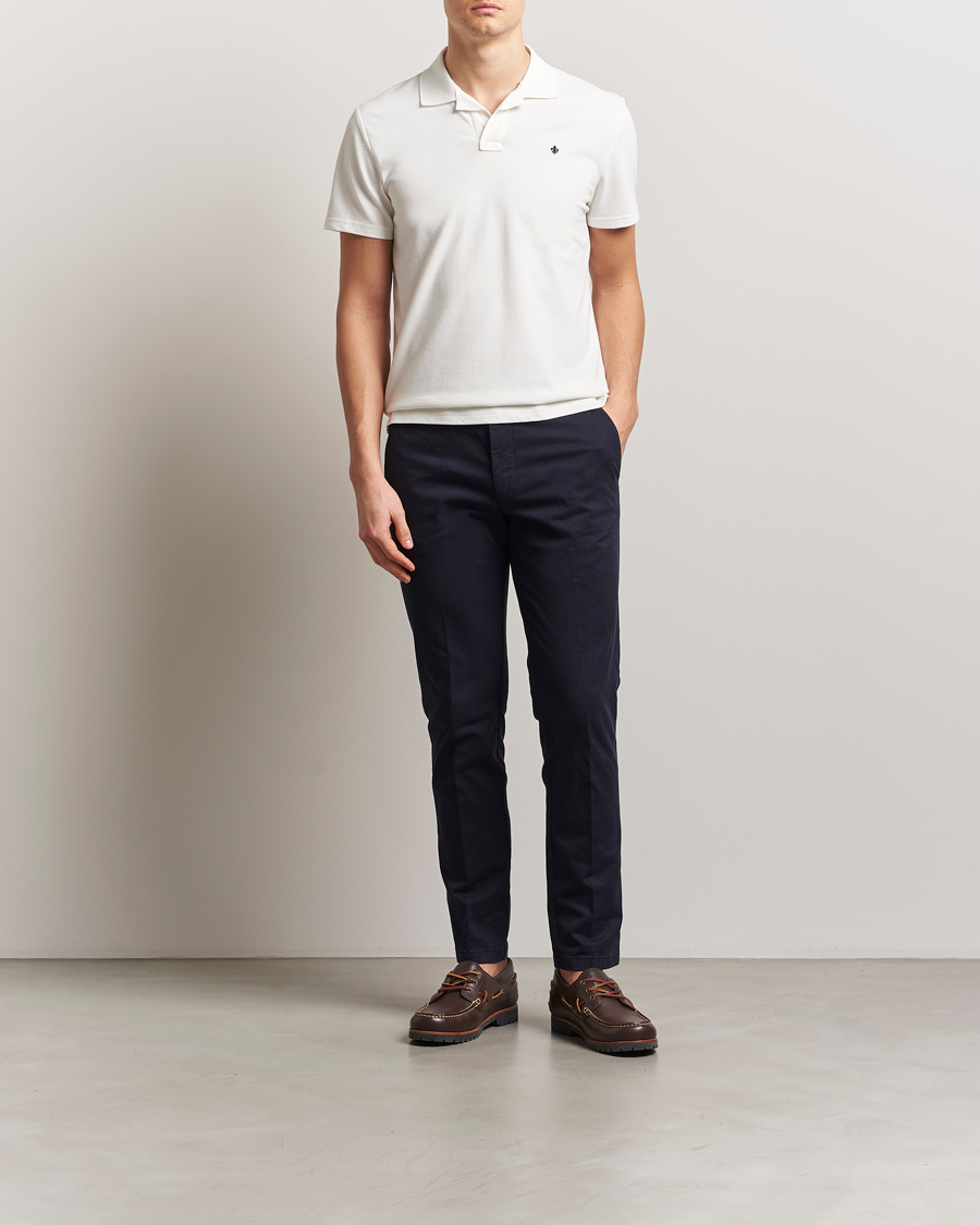 Heren | Polo's | Morris | Dylan Pique Shirt Off White