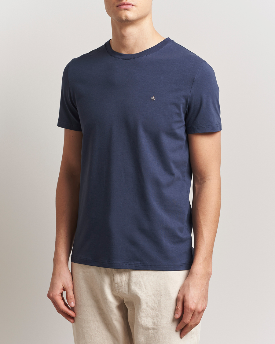 Heren | T-shirts | Morris | James T-Shirt Dark Blue