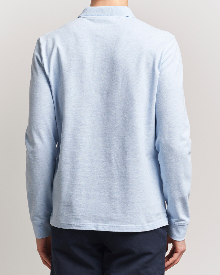 Heren | Truien | Morris | Camden Long Sleeve Pique Light Blue