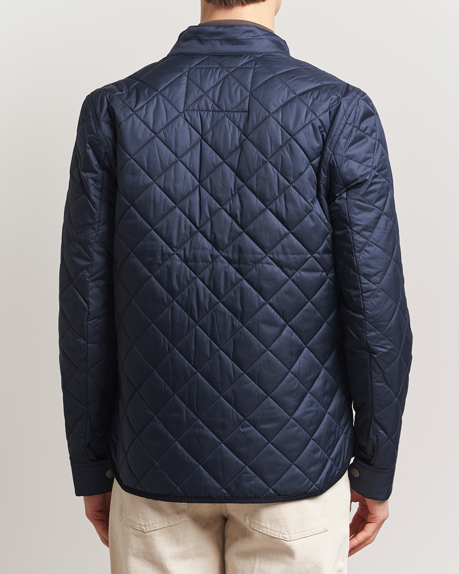 Heren | Jassen | Morris | Teddy Quilted Jacket Navy