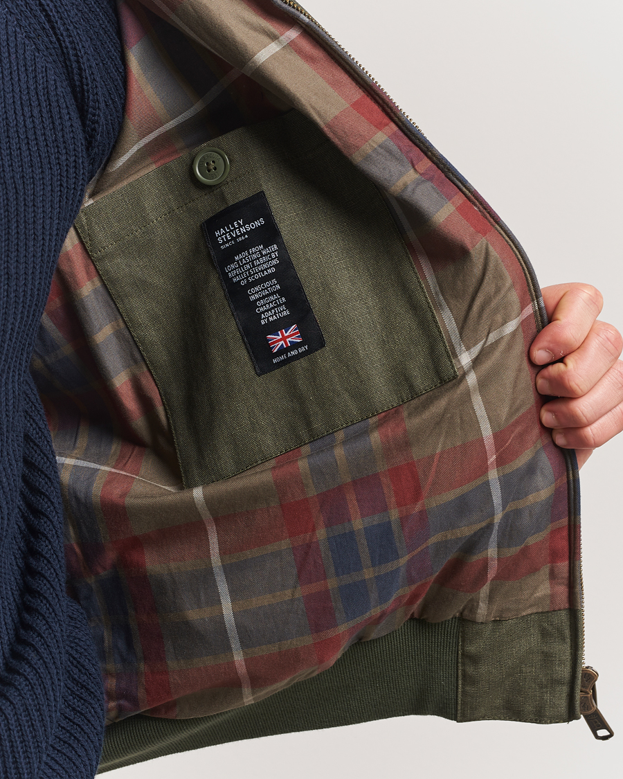 Heren | Jassen | Baracuta | Tent Cloth Coated Cotton/Linen G9 Jacket Green