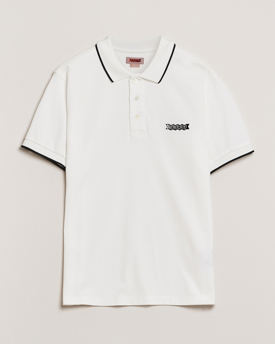 Heren | Polo's | Baracuta | Short Sleeve Cotton Jersey Polo Ivory