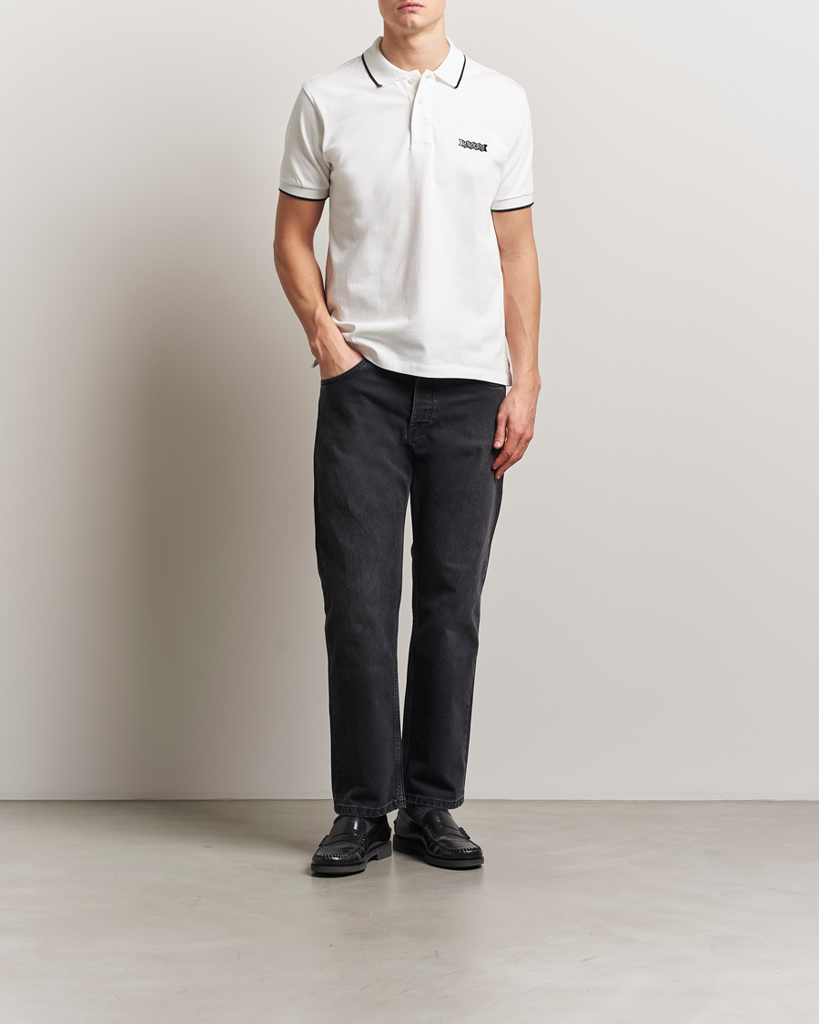 Heren | Polo's | Baracuta | Short Sleeve Cotton Jersey Polo Ivory