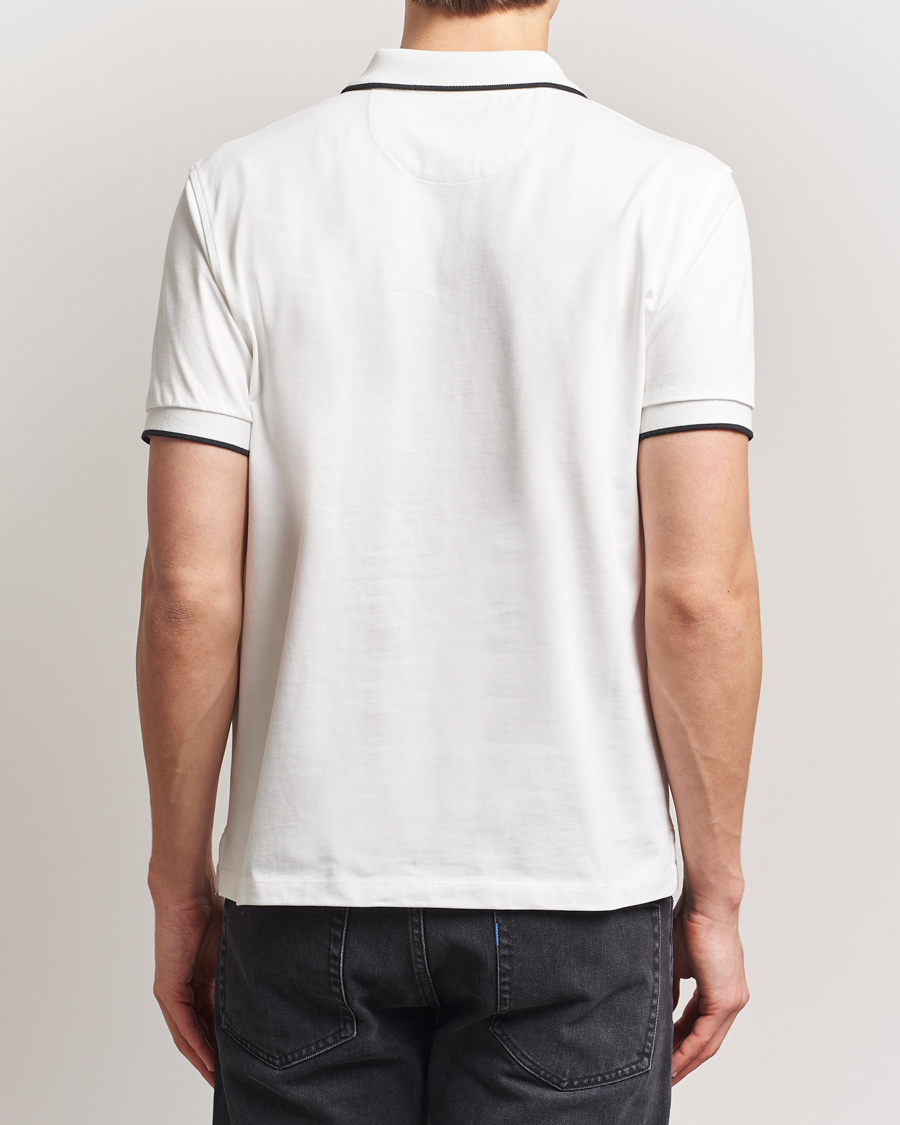 Heren | Polo's | Baracuta | Short Sleeve Cotton Jersey Polo Ivory