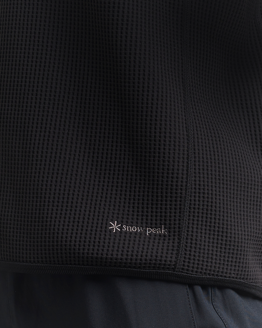 Heren | Truien | Snow Peak | Dry Waffle Hoodie Black