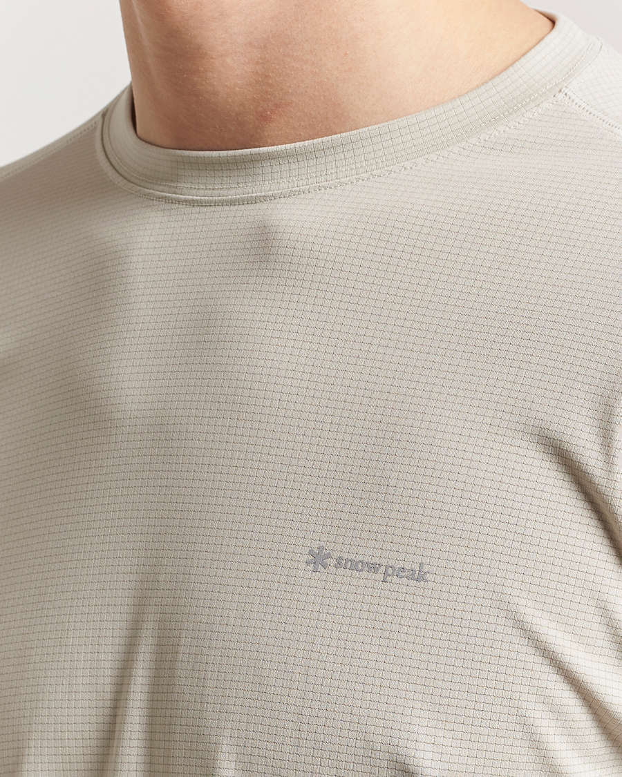 Heren | T-shirts | Snow Peak | Power Dry Long Sleeve T-Shirt Ivory