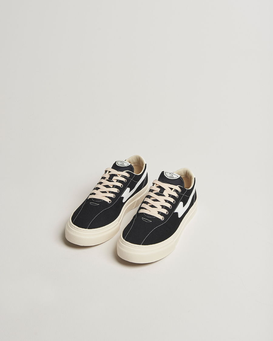 Heren | Sneakers | Stepney Workers Club | Dellow S-Strike Cupsole Canvas Sneaker Black/White