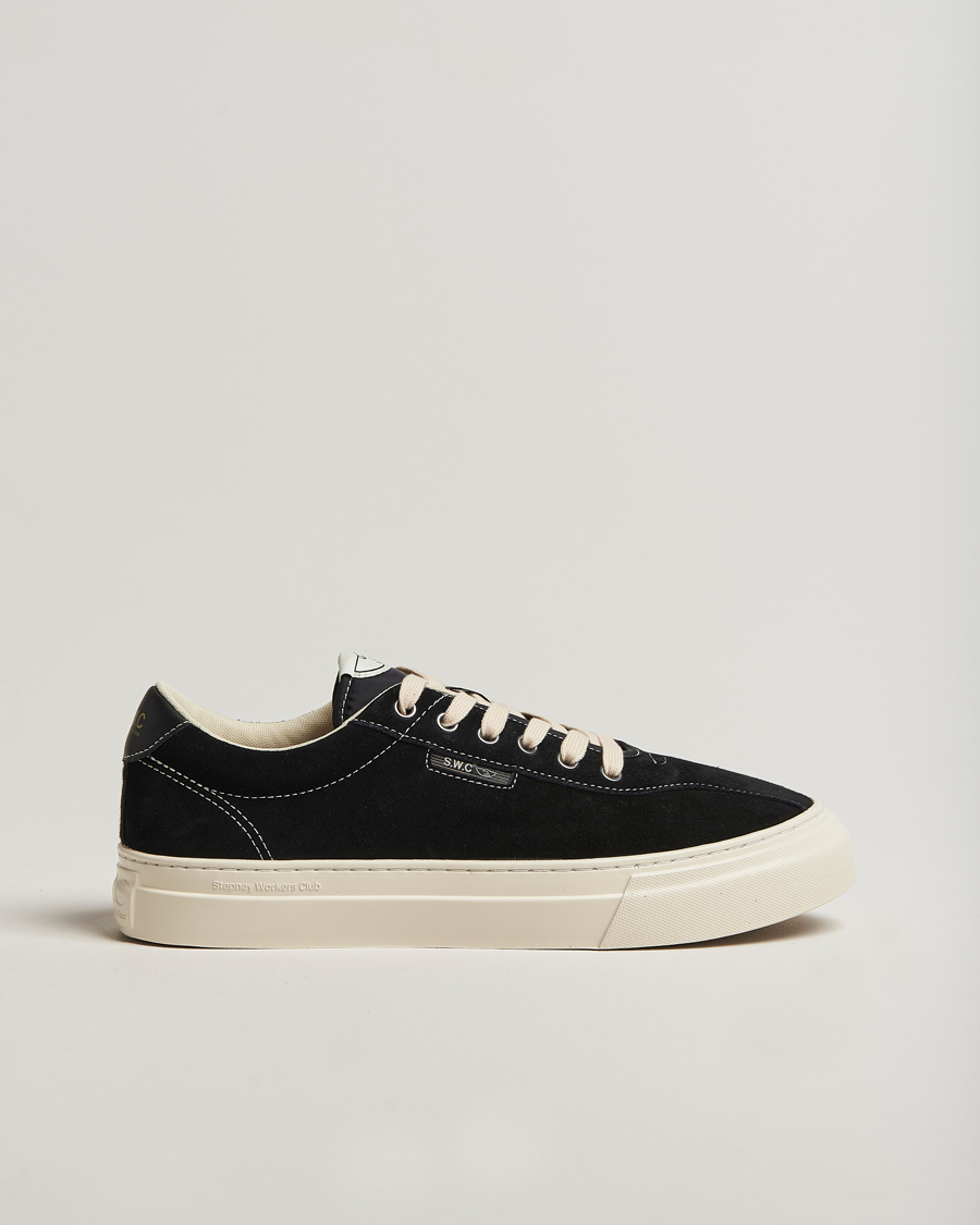 Heren | Sneakers | Stepney Workers Club | Dellow 02 Cupsole Suede Sneaker Black