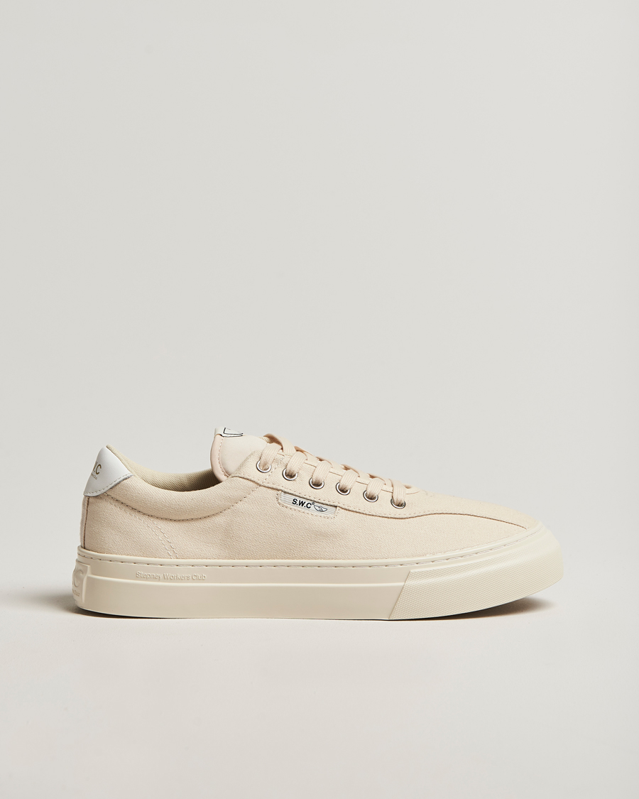 Heren | Sneakers | Stepney Workers Club | Dellow 02 Cupsole Canvas Sneaker Ecru